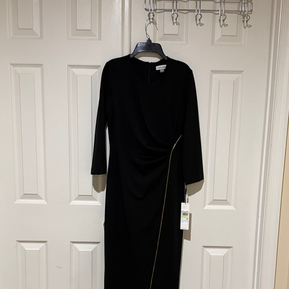 Calvin Klein Black Long Sleeve Dress